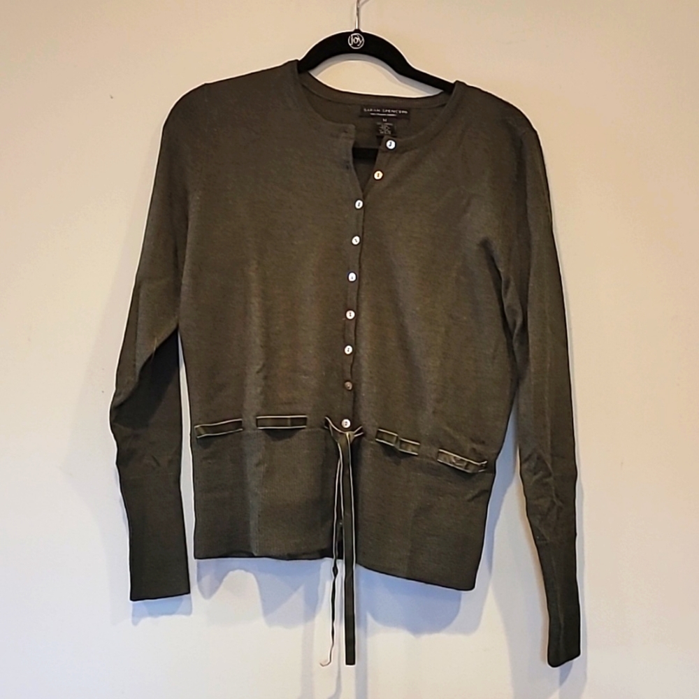 Sarah Spencer merino wool cardigan